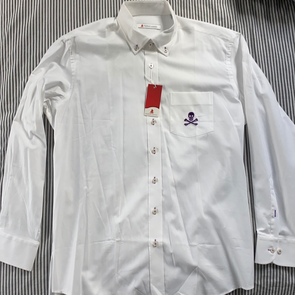 NWT Fredrick Martin White Dress Shirt
